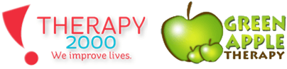 Therapy 2000 and Green Apple logo
